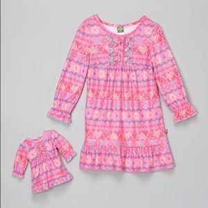 NWT PINK HEART NIGHTGOWN BY DOLLIE & ME NWT